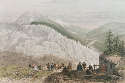 The Glacier and the Chamonix Valley, Engraved by Adolphe Bayot by Felix Benoist